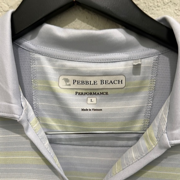 Pebble Beach Women’s Blue Luxe Performance Sleeveless Golf Polo Size L - Picture 5 of 7